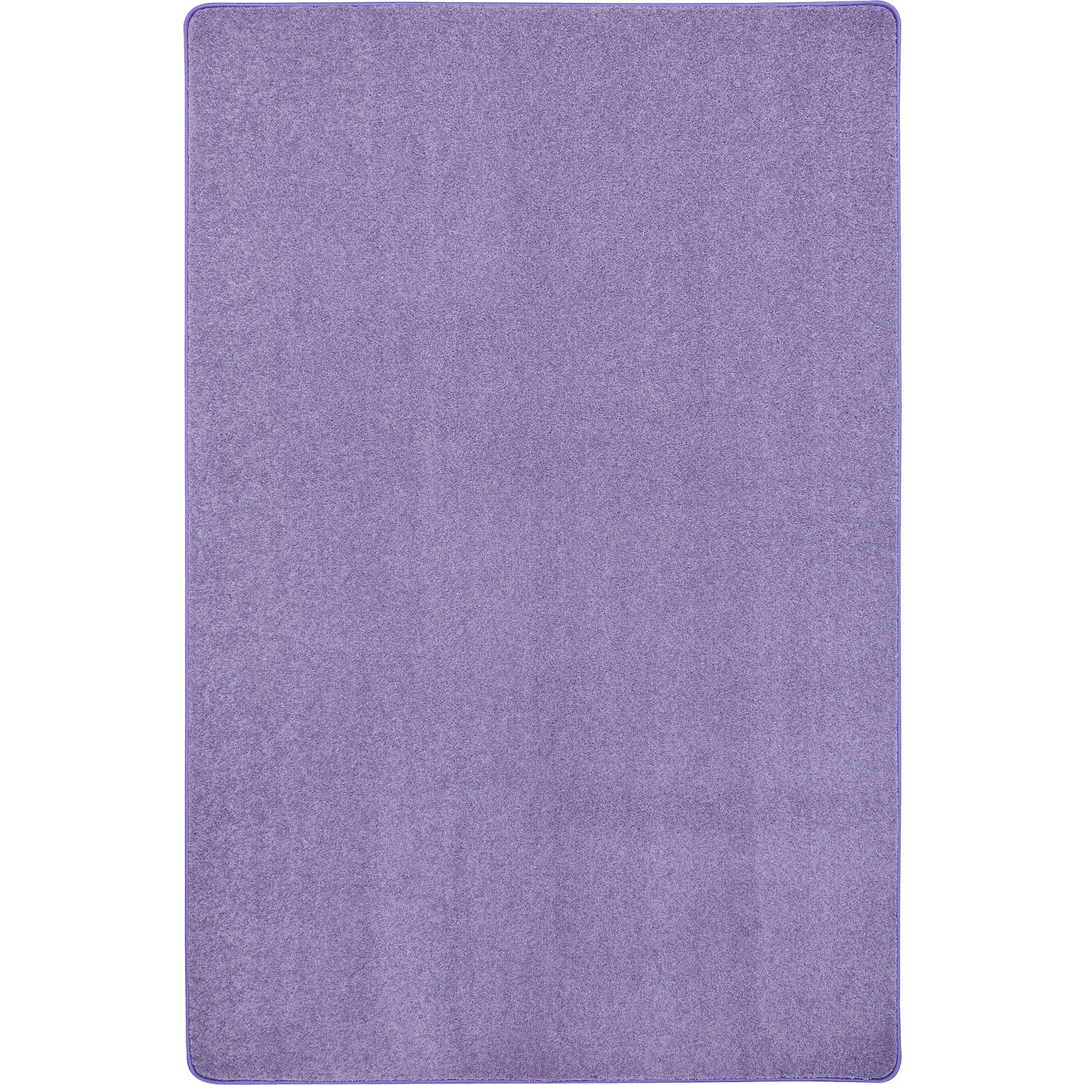 Joy Carpets Just Kidding Polyester 4 x 6 Machine Tufted Rug, Violet (623N-04)