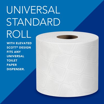 Scott Essential Recycled Toilet Paper, 2-ply, White, 473 Sheets/Roll, 80 Rolls/Case (13217)