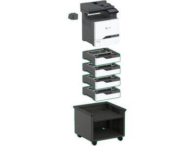 Lexmark CX730de Laser Printer, All-In-One, Print, Scan, Copy (47C9500)