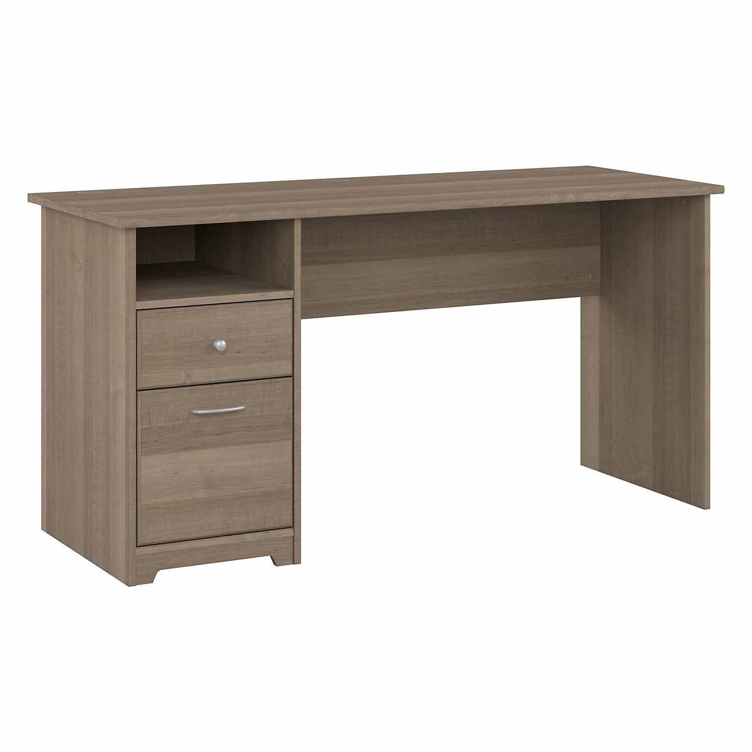 Bush Furniture Cabot 60W Computer Desk with Drawers, Ash Gray (WC31260)