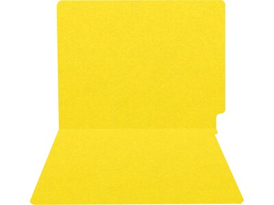Medical Arts Press Heavy-Duty End Tab File Folder, Straight Cut, Letter-Size, Yellow, 40/Box (S-09458-YLW)
