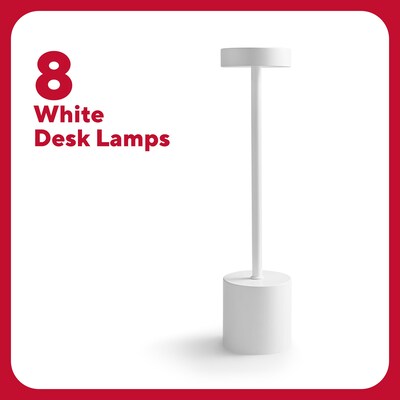 TRU RED™ LED Desk Lamp, 13.5, White Metal, 8/Pack (TR61986-8PK)