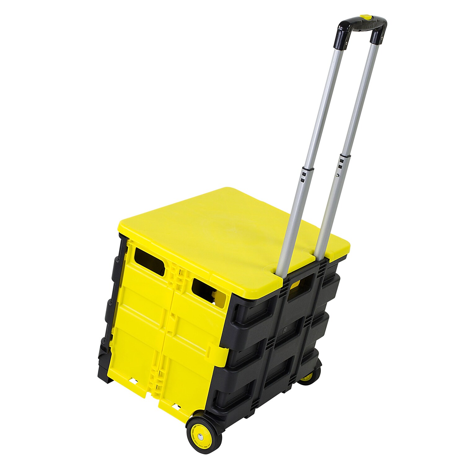 Mount-It! Mobile Utility Cart, Yellow/Black (MI-905)