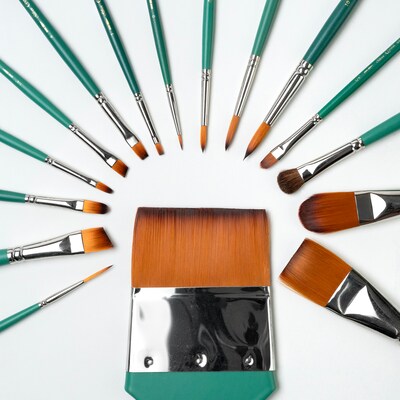 Silver Brush Crystal Must Haves Brush Set, 16/Pack (SLVCR6868)