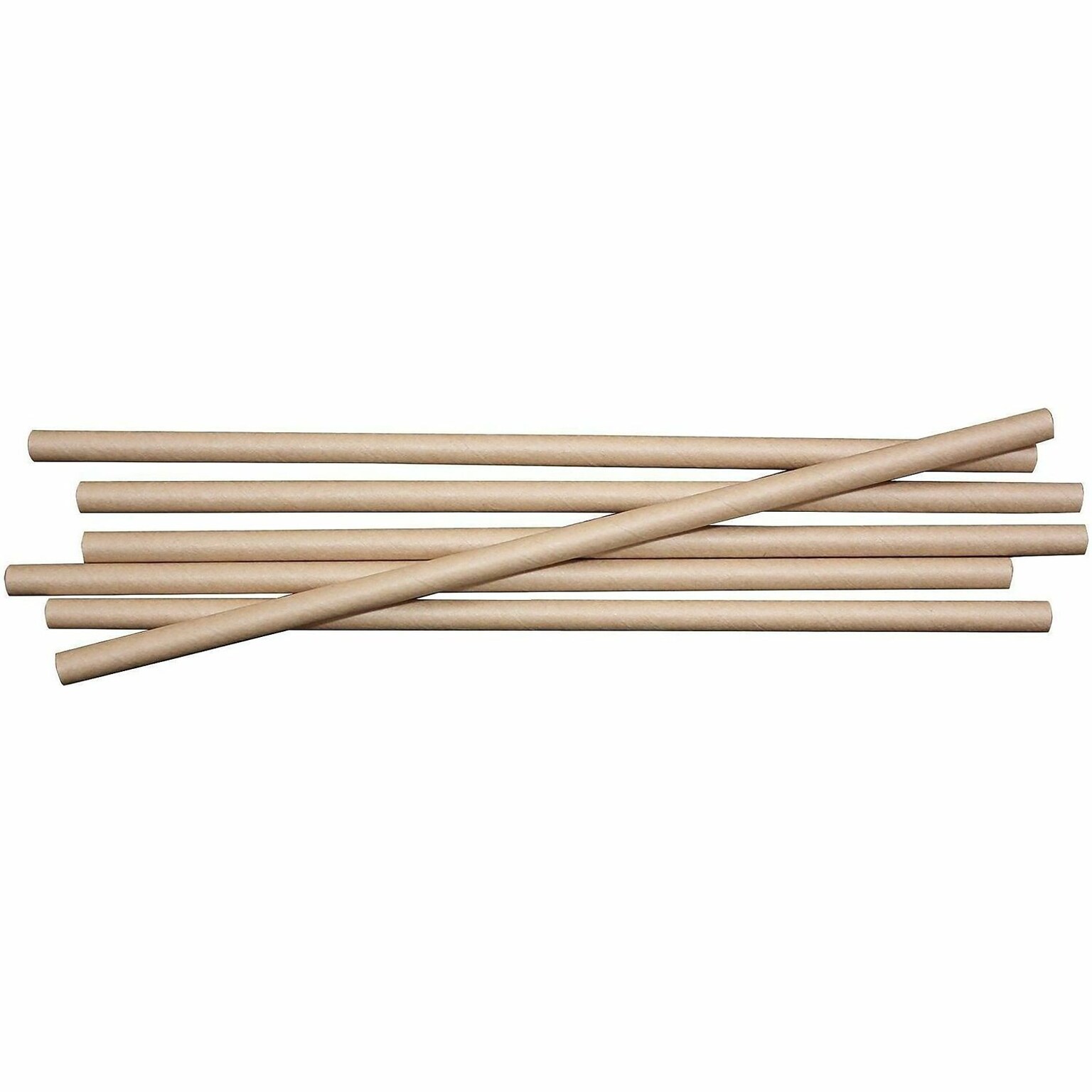 World Centric Brown Paper Straws, 50 Straws/Pack (WORSTRTPA8K)
