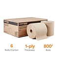 Coastwide Professional™ Recycled Hardwound Paper Towels, 1-Ply, 800 ft./Roll, 6 Rolls/Carton (CW2018