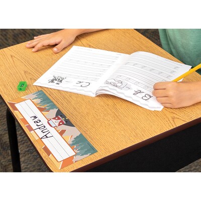 Teacher Created Resources Moving Mountains Road Trip School Name Plates, 11.5" x 3.5", 36/Pack, 6 Packs/Bundle (TCR9236-6)