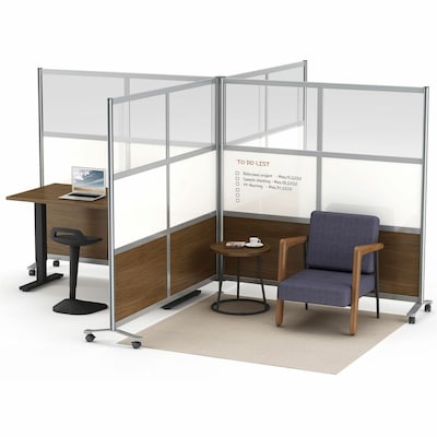 Lorell Adaptable Panel Divider, 24"W x 37"H, Clear (LLR90284)