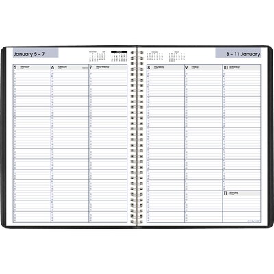 2026 AT-A-GLANCE DayMinder 8 x 11 Weekly Appointment Book, Faux Leather Cover, Black (G520-00-26)