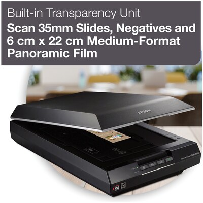 Epson Perfection V600 Refurbished USB Flatbed Photo Scanner, Black (B11B198011-N)