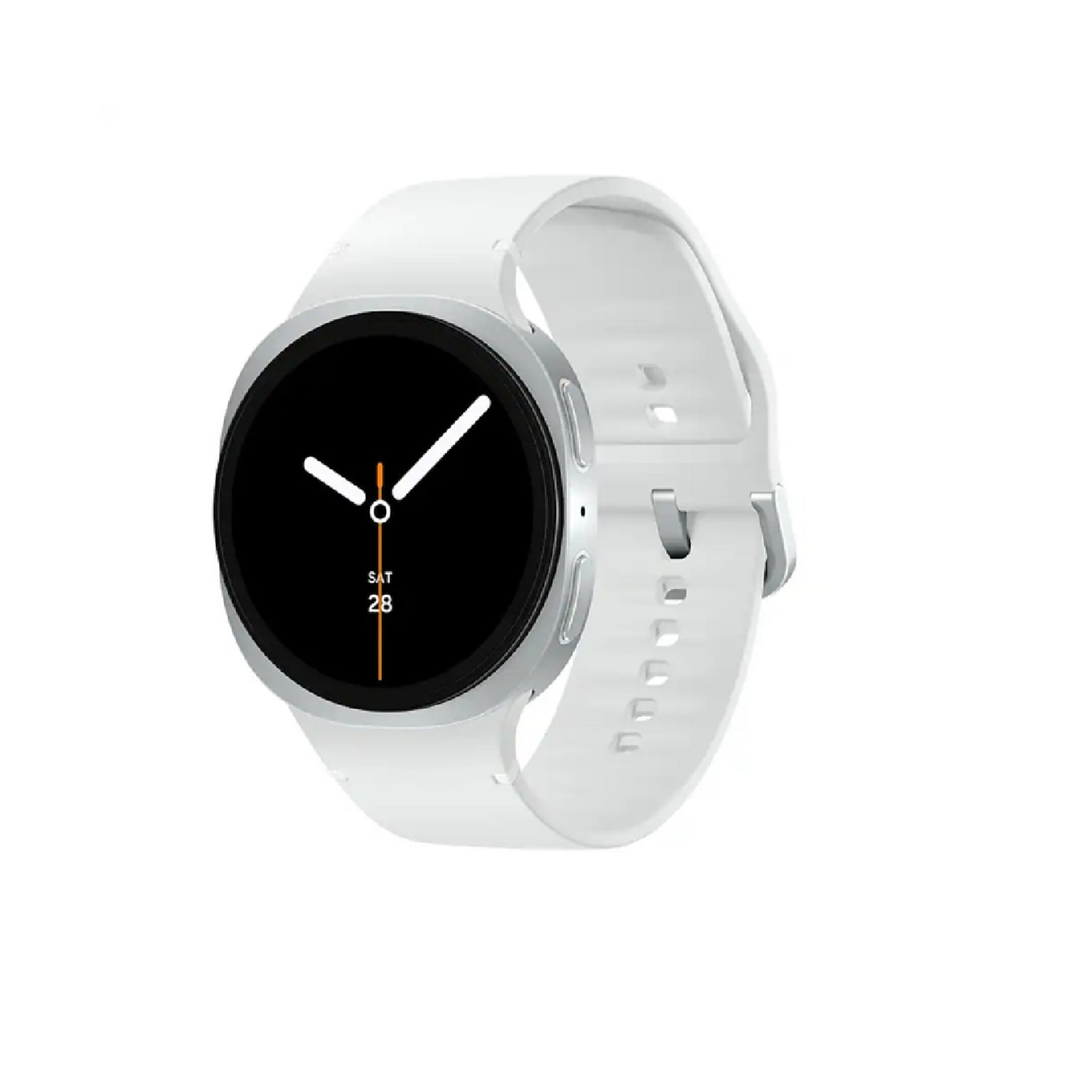 Samsung Galaxy Watch8 Smart Watch, GPS, 44mm, Aluminum Case, Silver Silicone (SM-L330NZSAXAA)