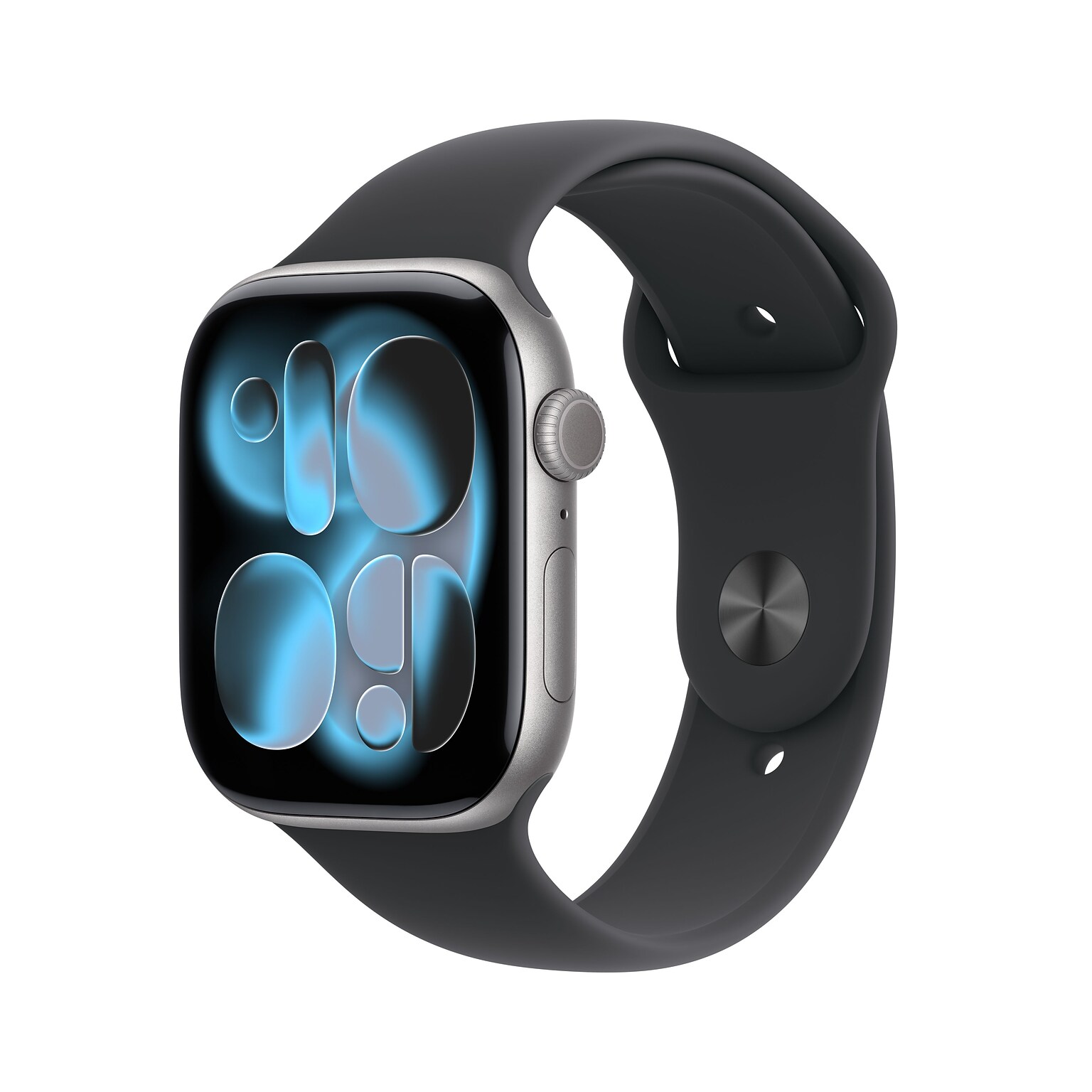 Apple Watch Series 11 GPS Smartwatch, 46mm, Space Gray Aluminum Case with Black Sport Band, Small/Medium (MEV04LW/A)