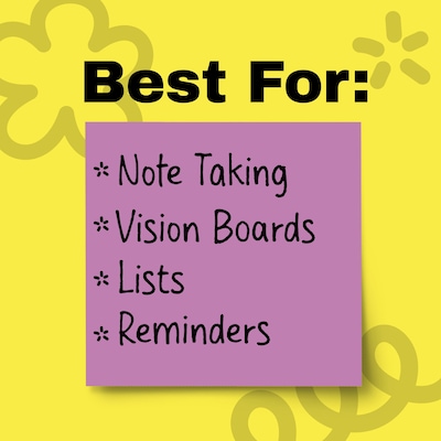 Post-it Super Sticky Notes, 4" x 6", Neon Fizz Collection, 45 Sheet/Pad, 8 Pads/Pack (6445SSP)