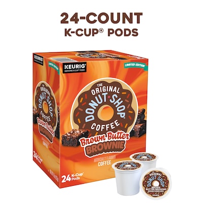 The Original Donut Shop Brown Butter Brownie Coffee Keurig® K-Cup® Pod, 24/Box (5000388890)