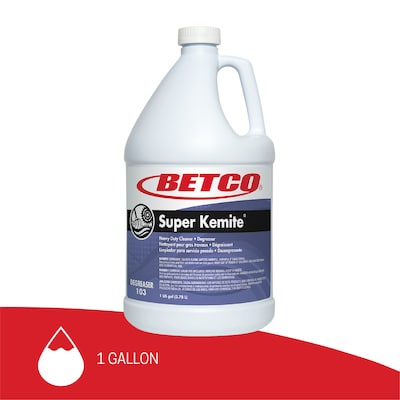 Betco Super Kemite Heavy Duty Cleaner/Degreaser, Cherry, 128 oz., 4/Carton (BET1030400)