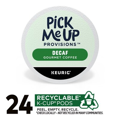 Pick Me Up Provisions™ Decaf Coffee Keurig® K-Cup® Pods, Medium Roast, 24/Box (PM62435)