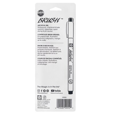 Sakura, Brush, Black Ink, 3/Bundle (SAK50052-3)