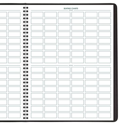 AT-A-GLANCE 8.25" x 10.88" Weekly Teacher's Planner, Faux Leather Cover, Black (80-155-05)