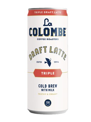 La Colombe Draft Triple Shot Espresso Latte Caffeinated Cold Brew Coffee, Medium Roast, 11 oz., 12/C