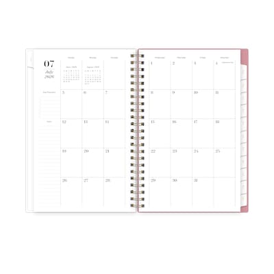 2026-2027 Blue Sky Sincerely Jules Kentia 5" x 8" Academic Year Weekly & Monthly Planner, Plastic Cover (161393)