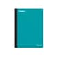 Staples Premium 2-Subject Notebook, 6" x 9.5", College Ruled, 100 Sheets, Teal (ST58328)