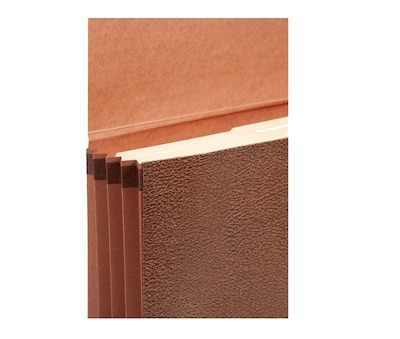 Smead Classic Redrope File Pocket, 3.5" Expansion, Legal Size, Brown (71356)
