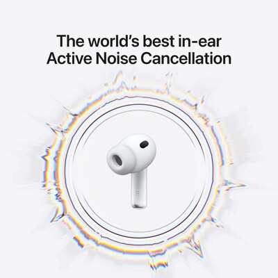 Apple AirPods Pro 3 Wireless Active Noise Canceling Earbuds, Bluetooth, White  (MFHP4LL/A)