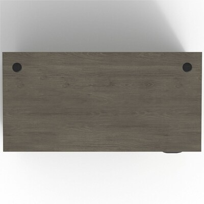 Lorell Prominence 2.0 60 W Right-Pedestal Desk, Gray Elm Surface (LLRPD3060RSPGE)