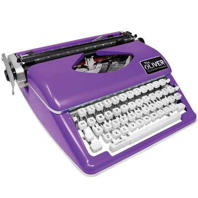 The Oliver Typewriter Company Timeless Manual Typewriter, Purple (OTTE-1635)