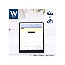 2024 AT-A-GLANCE QuickNotes Flip-A-Week 5.5 x 7 Weekly Calendar Refill, Multicolor (SW706-50-24)