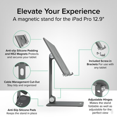 Plugable Magnetic Tablet Holder for iPad Pro 12.9" (AMS-STAND13)