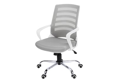 Monarch Specialties Inc. Ergonomic Mesh Computer and Desk Chair, Grey/White (I 7225)