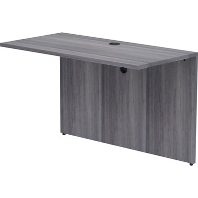 Lorell Essentials 30"H x 71"W Desk Bridge, Charcoal (LLR69556)