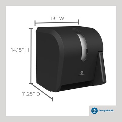 Georgia-Pacific Manual Hardwound Paper Towel Dispenser, Black (54338A )