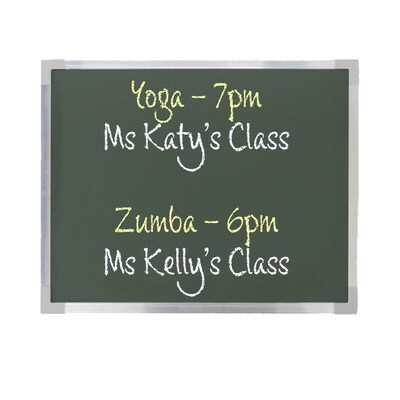 Flipside Green Chalkboard, Aluminum Frame, 18 x 24 (32710)