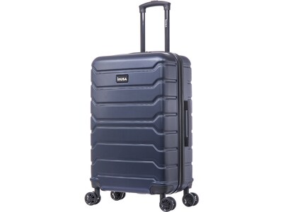 InUSA Trend 24 Hardside Suitcase, 4-Wheeled Spinner, TSA Checkpoint Friendly, Blue (IUTRE00M-BLU)