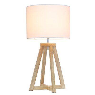 Creekwood Home 19 LED Table Lamp, Natural/White (CWT-1001-NH)