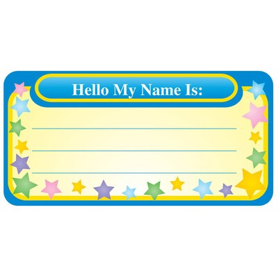 Creative Shapes Etc. My Name Is Nametags, 36/Pack, 6 Packs (SE-814-6)