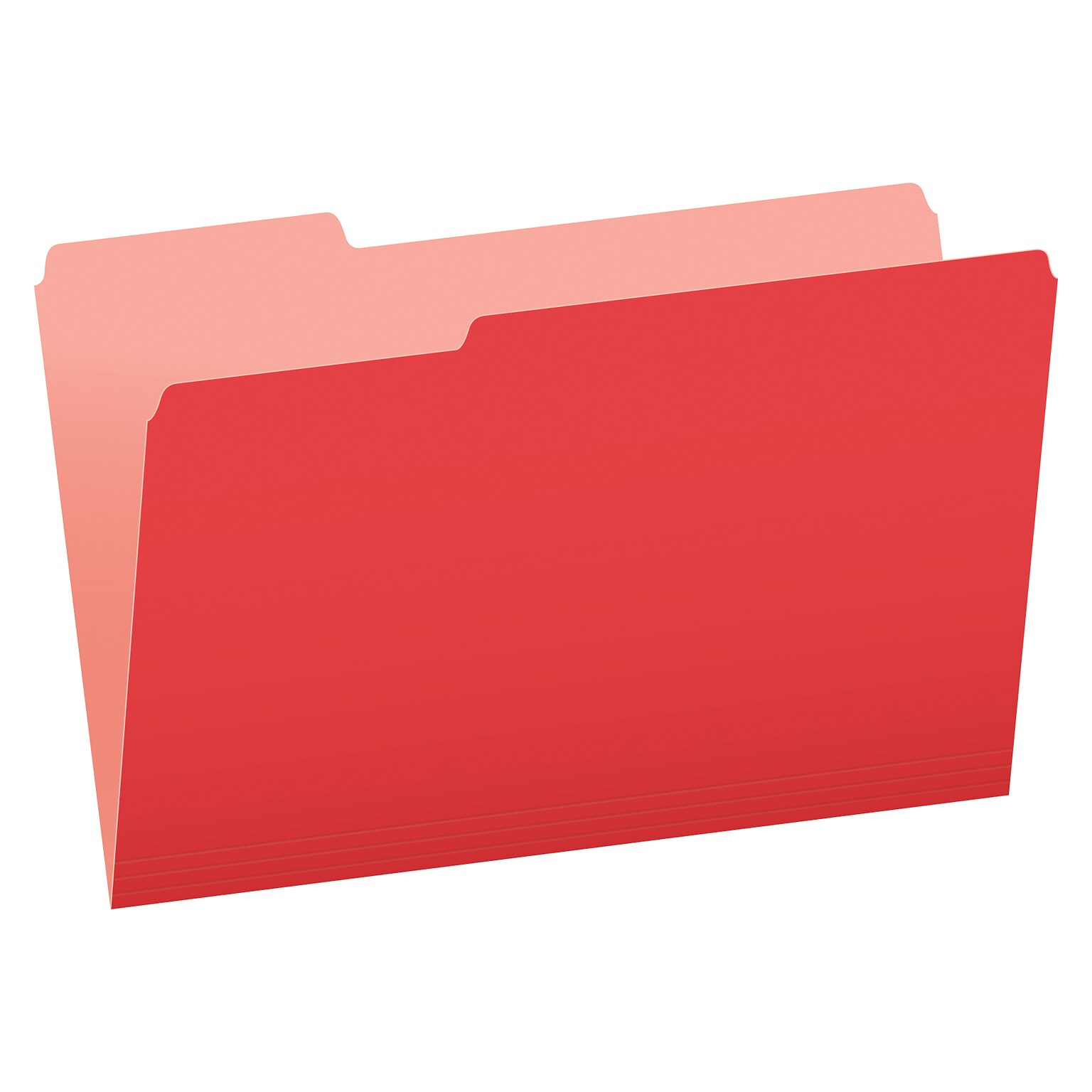 Pendaflex Recycled File Folder, 1/3-Cut Tab, Legal Size, Red, 100/Box (43501/3RED)