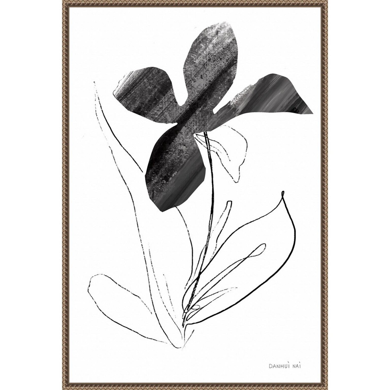 Amanti Art Paradise Plants II by Danhui Nai Framed Canvas Wall Art Print, 23 x 33 (A42678302726)