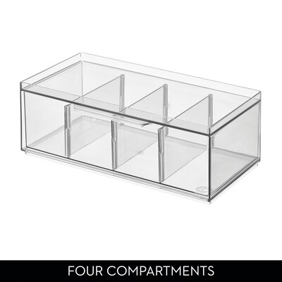 iDESIGN Tea Drawers, Clear, 2/Set (27946M2)