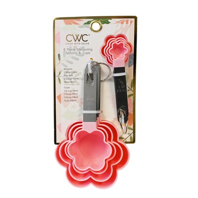 8 Pc Measuring Spoons & Cups Set by Cook with Color