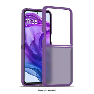 SaharaCase Venture Series Phone Case for Motorola Razr+, Shock Absorbing, Purple Orchid (CP00848)