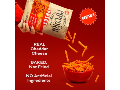 Pip's Heirloom Snacks Gluten Free Fiery Cheddar Fries, 1 oz., 24 Bags/Carton (FRYFC10C24)