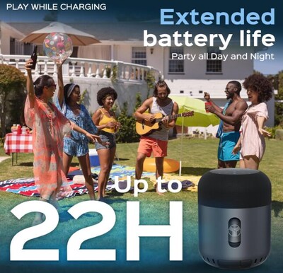 Treblab HD Wireless Bluetooth Portable Speaker, Water resistance, Black (HD-360-PRO)