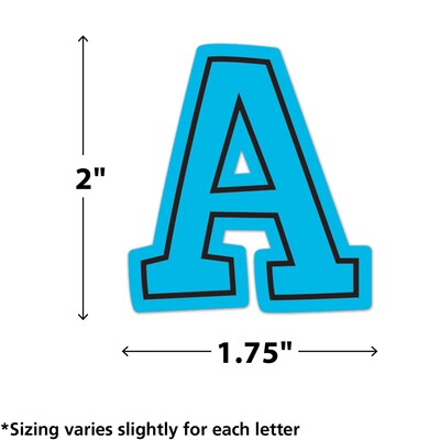 Teacher Created Resources Brights 4Ever 2 Self-Adhesive Letters and Numbers, Multicolored, 326/Pack