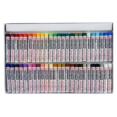 Sakura Cray-Pas Junior Artist Oil Pastels, 48 Assorted Colors, 50/Set, 2 Sets/Bundle (SAKXEP50-2)