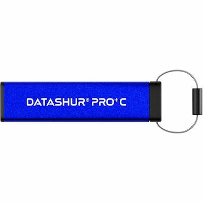 iStorage datAshur PRO+C 512GB USB 3.2 Gen 1 Type-C Encrypted Flash Drive, Blue (IS-FL-DA3C-256-512)