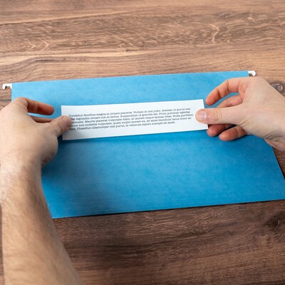 Medical Arts Press Transcription File Folder Labels, 2" x 8-3/16", White, 100/Box (33775)