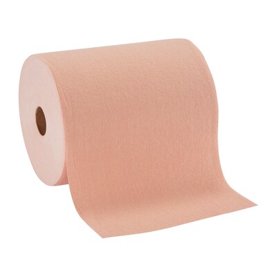 goRag Durable Fibers Wipers, Orange, 250 ft./Roll, 6 Rolls/Carton (20067)